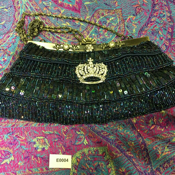 Sequinned Handbag/ Shoulder Bag - Picture 1 of 1